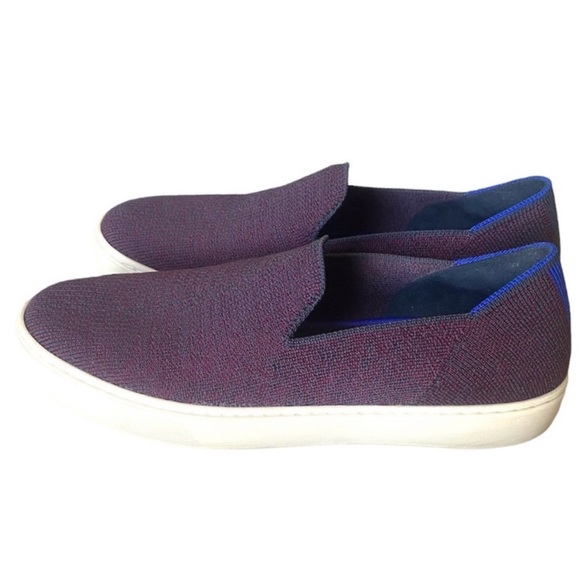 Rothy's The Original Sneaker Women’s Fig Python Purple Slip On Shoes- Size 9.5 - Picture 5 of 6